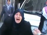 فري برس حمص دعاء على بشار الأسد من ام الشهيد عصام الهامش أثناء وداعها لإبنها  31 3 2012