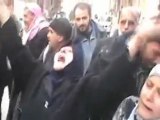 فري برس حمص واااداع مؤثر جدا لأم الشهيد عصام الهامش 31 3 2012
