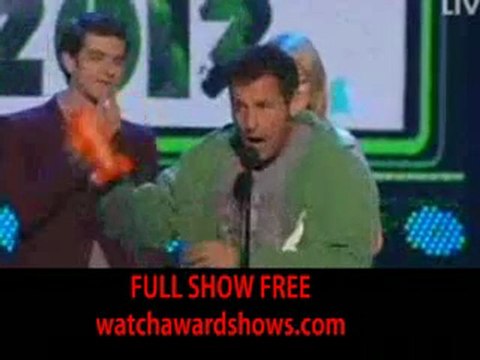 Adam Sandler Kids Choice Awards 2012 acceptance speech