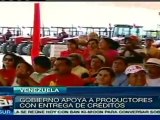 Gobierno venezolano apoya a productores y campesinos