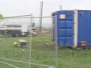 Jambes Bellevue, debut de la construction de la creche