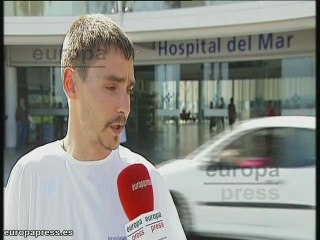 Joven herido por un impacto de pelota de goma