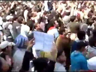 فري برس دمشق موكب حاشد لتشييع شهيدي كفرسوسة 31 3 2012