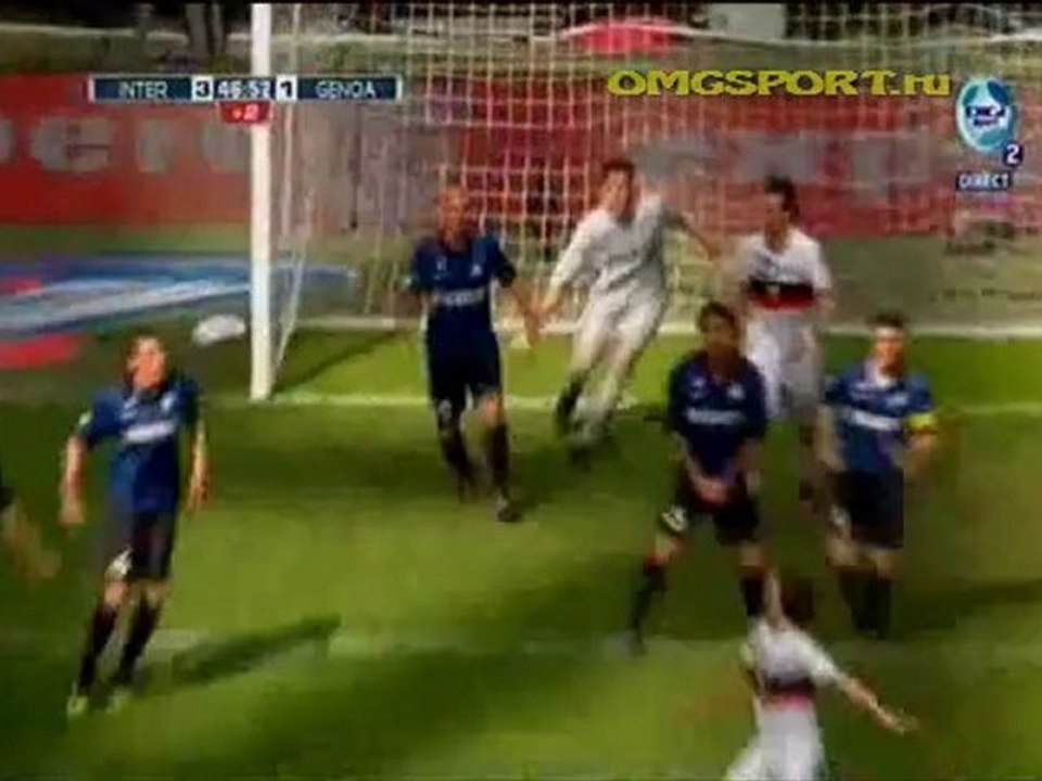 INTER 5-4 GENOA All goals 01.04.2012