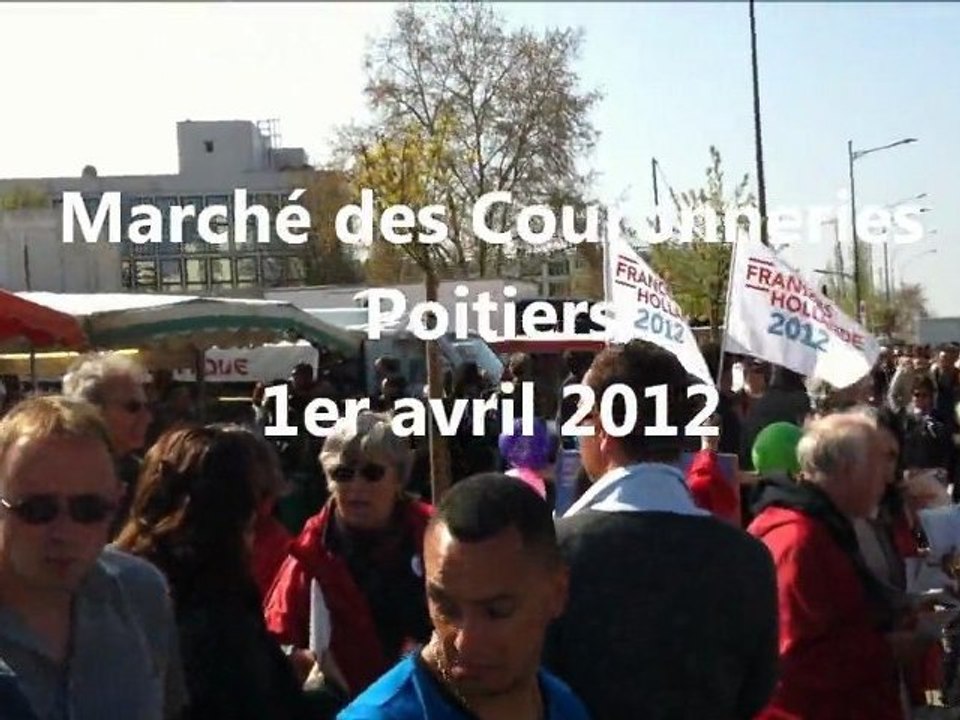 Marché des Couronneries Poitiers 1er avril 2012