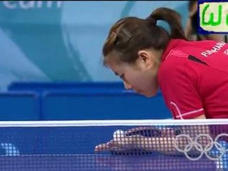 【２００８年北京オリンピック　準々決勝第２試合第２ゲーム】福原愛 VS 韓国ＤＡＮＧ　Ｙｅ　Ｓｅｏ　