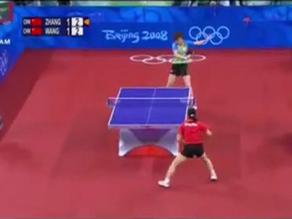 【２００８年　北京オリンピック　女子シングルス決勝戦】王楠ｖｓ張怡寧