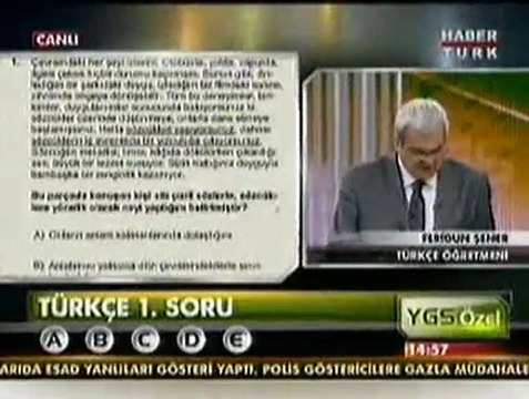2012 YGS TÜRKÇE SORU VE ÇÖZÜMLERİ