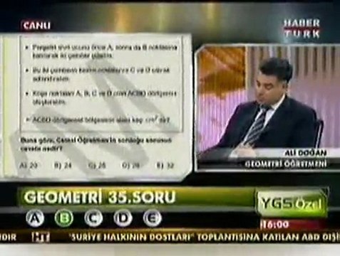2012 YGS GEOMETRİ SORU VE ÇÖZÜMLERİ