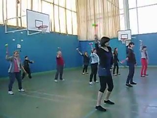 Répétition groupe dansant Bricolodingo carnaval Cholet 2012