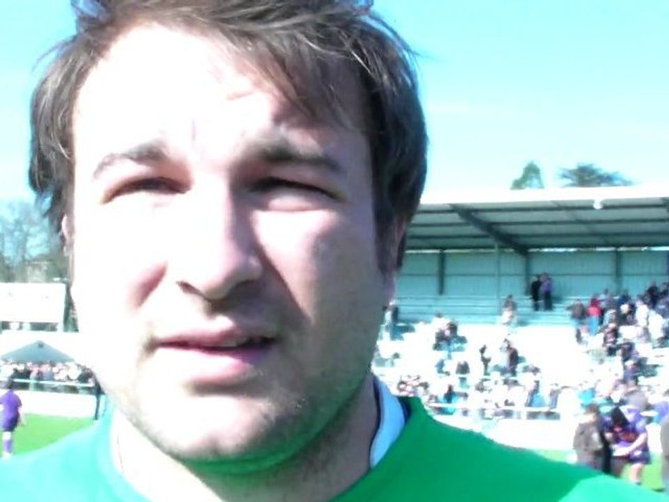 Rugby Federale 1 - Reaction de Vincent Giaccoletto apres USB - La Seyne