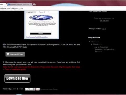Download Resident Evil Operation Raccoon City Renegade Pack DLC - Xbox 360 / PS3