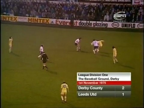 Derby v Leeds 1st November 1975 (Baseball Ground) 25 mins highlights