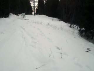 piste de dh de villard sous la neige