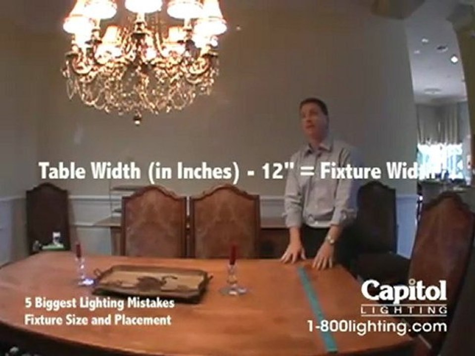 5 Biggest Lighting Mistakes - Fixture Size and Placement