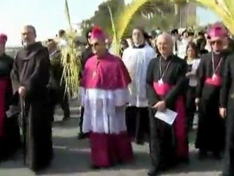 Christian worshippers parade to mark Palm Sunday