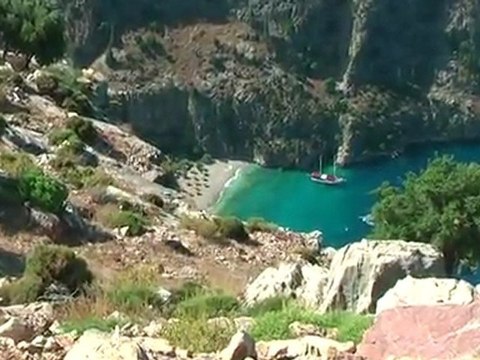 Kelebekler vadisi Butterfly valley Ölüdeniz Fethiye