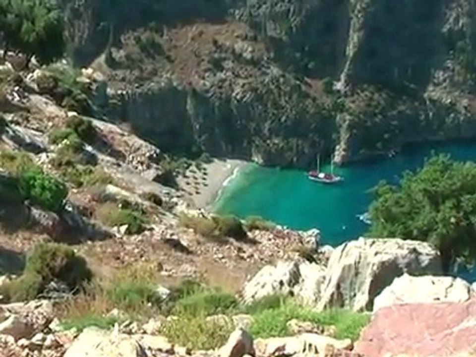 Kelebekler vadisi Butterfly valley Ölüdeniz Fethiye