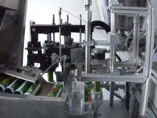 Tube filling machine for glue