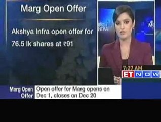 Akshya Infra Pvt Ltd makes 20 open offer for Marg Infra