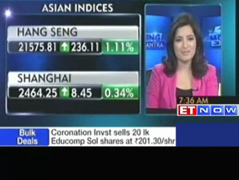 Asian markets higher on positive economic data