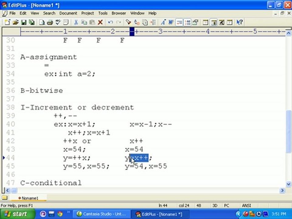 Java Programming Tutorial 4.2 Operators in Java Contd.