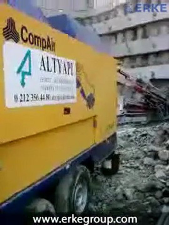 ERKE Dış Ticaret ltd., Compair C 240 TS - 14 Portable Compressor Altyapı Construction Area - İstanbul