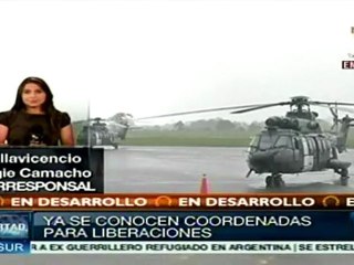 Esperan mejoría de clima para recoger a liberados por FARC
