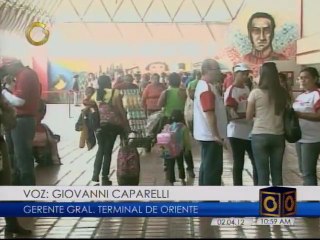 Reportan normalidad en Terminal de Oriente