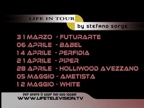 LIFE IN TOUR 2012 by Stefano Sorge
