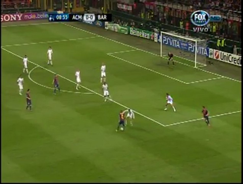 Repliegue - Principio táctico defensivo (Rombo) - Milan vs Barcelona - Champions League 2011/2012