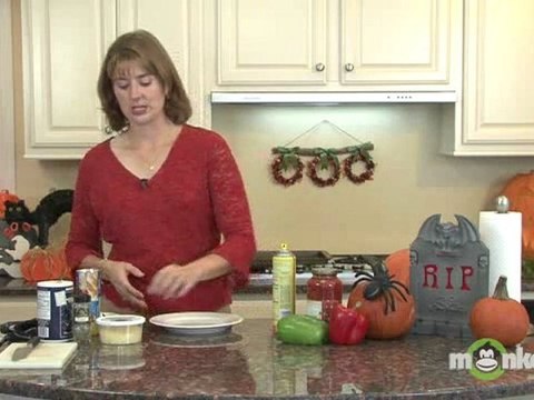 Halloween Treats - Mixing Together Witch's Fingers Ingredients