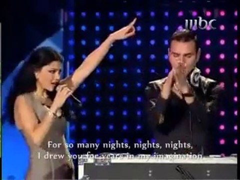 Haifa Wehbe with David Vendetta يما ليالي