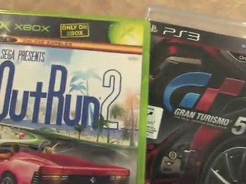 Classic Game Room: GRAN TURISMO 5 vs. OUTRUN 2 packaging review