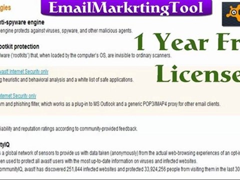 Download Avast Internet Security(One Year Free License Key) +Avast Pro Antivirus Activation Serial Code