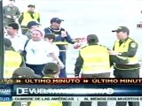 Helicóptero con 10 liberados aterriza en Villavicencio