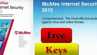MCafee Antivirus Plus 2012 Key(Free Activation Serial Code) +MCafee Internet Security Suite 2012