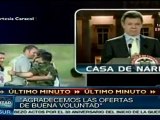 Santos saludó liberaciones de FARC