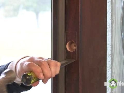 Deadbolt Lock Installation - Installing the Strikeplate