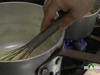 Making Bechamel Sauce for Lasagna