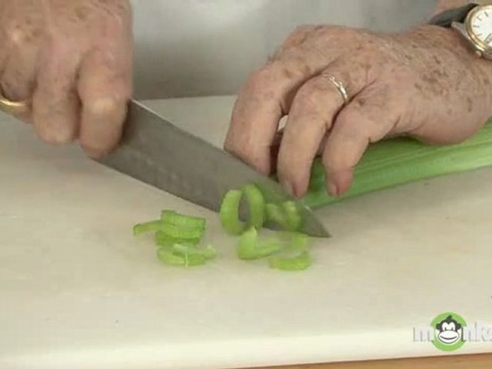 How To Slice Celery