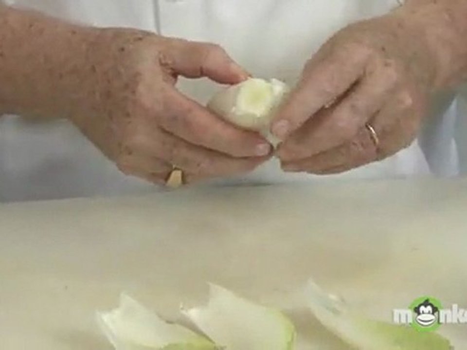 Cut Endive for Appetizers