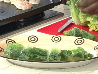 Super Bowl Party Shrimp Caesar Salad