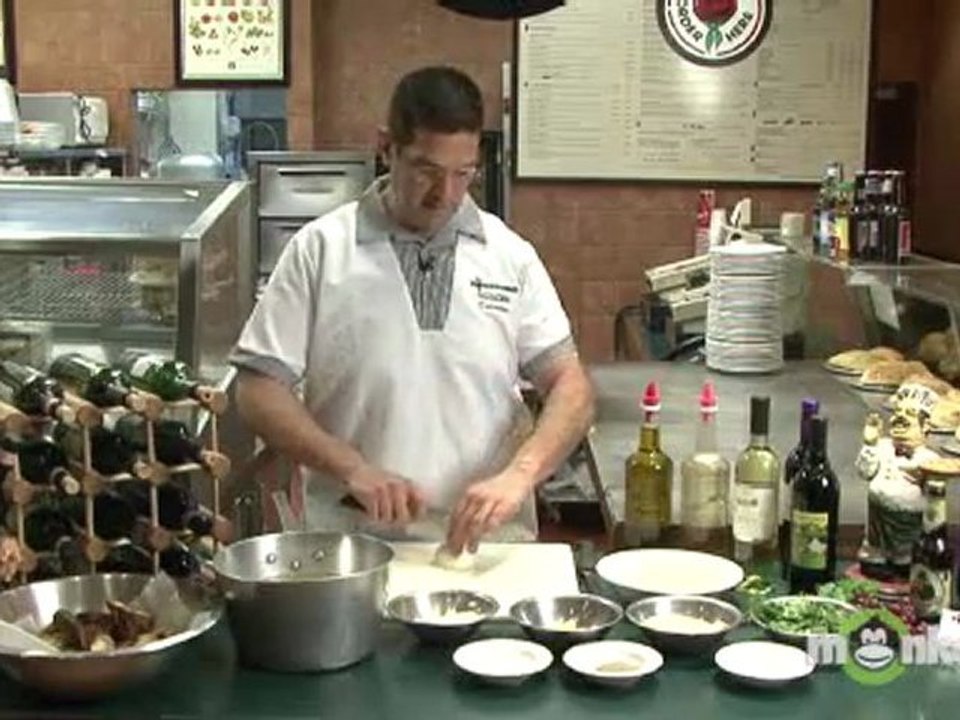 Chopping the Onions for Mushroom Risotto