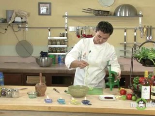 Garnishing Baba Ganoush