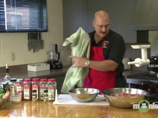 Italian Sausage - Preparing the Mixer to Make Sausage