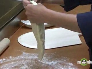 Pizza - How to Shape Dough into a Pizza by Hand