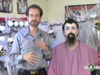 Vampire Halloween Makeup - Finishing Fake Hair