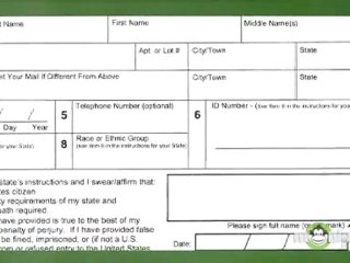 Filling Out a Voter Registration Form