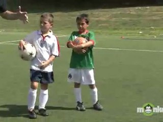 Soccer Drills for Kids - First Touch Outside the Foot